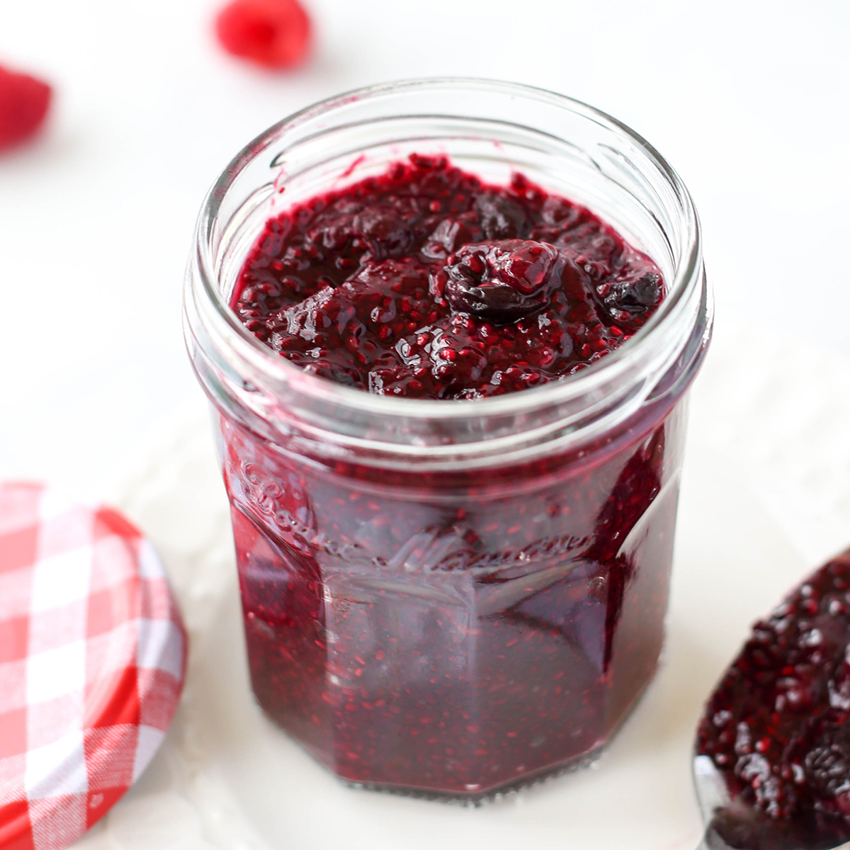 Mixed berry chia seed jam