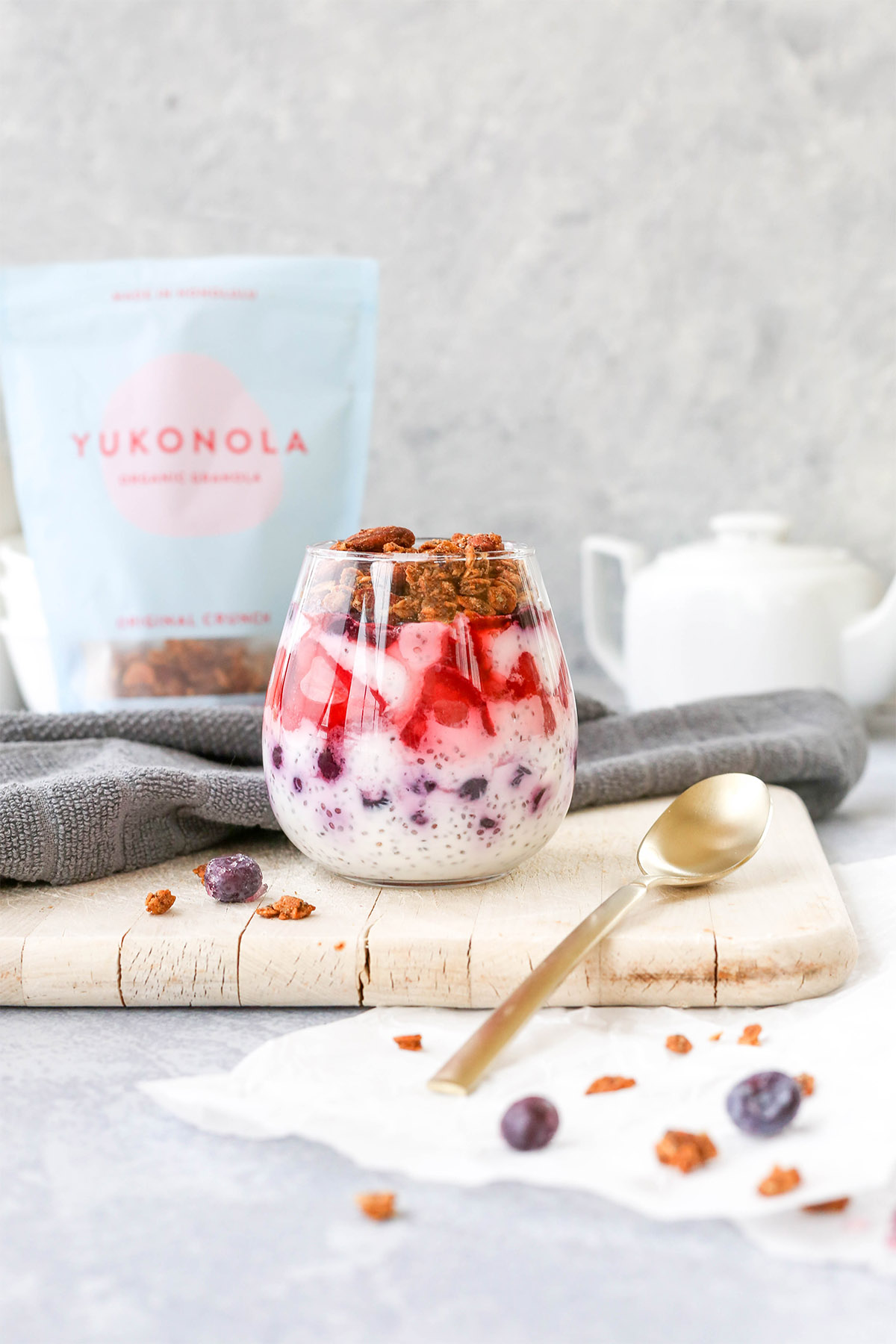 a granola parfait image used as sponsored content to contribute to how i made 7k in year 1 of food photography