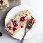 blackberry lemon bread slice